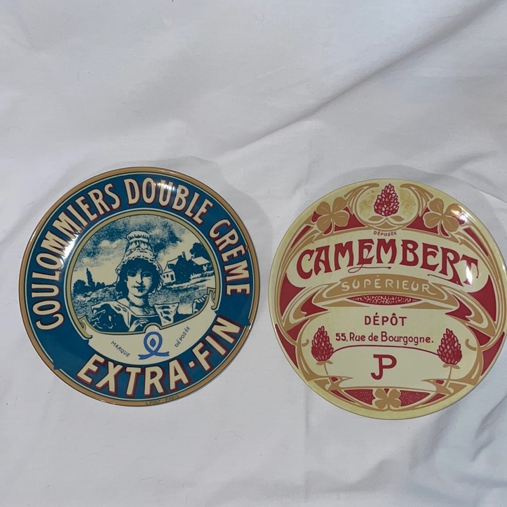 💙Coulommiers Double Crème & Cambert Superieur Cheese Plates 🧀